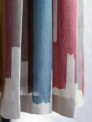1970s Paint Stroke Print Dress