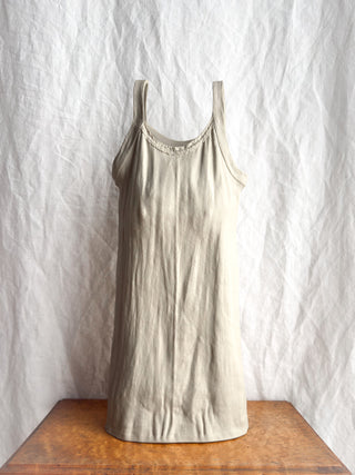 1980s Michel Harvey Bisque Porcelain Trompe L'oeil Tank Top Vase