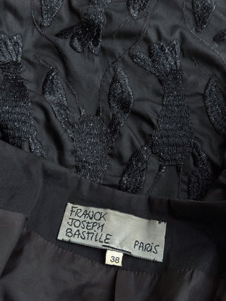 Rare 1980s Franck Joseph Bastille Paris Embroidered Lobster Jacket