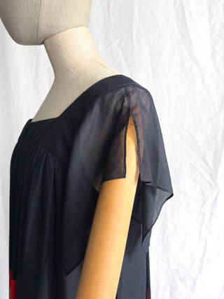 1970s Ted Lapidus Cotton Print Dress