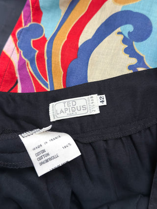 1970s Ted Lapidus Cotton Print Dress